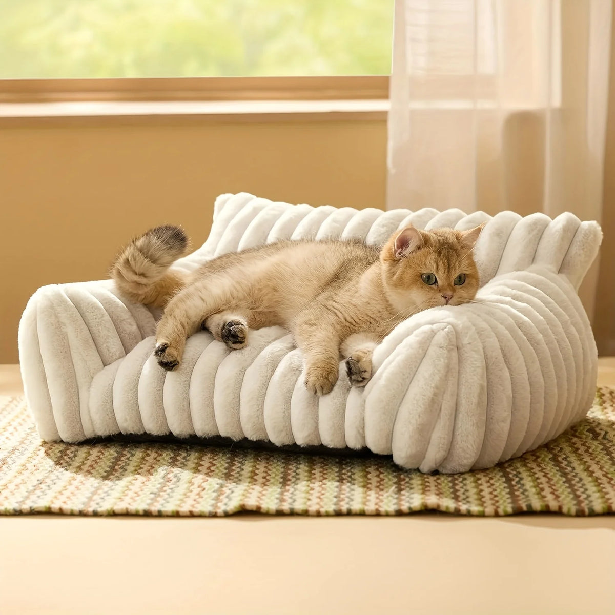 Breathable Plush Cat Sofa Bed